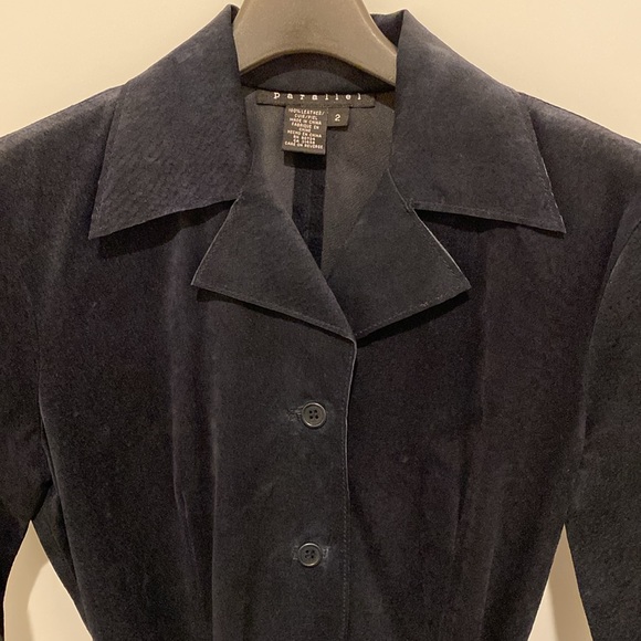 Parallel leather shirt dress - Picture 3 of 10